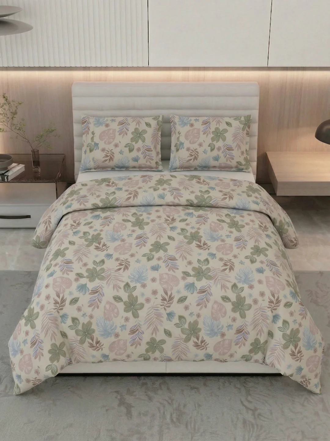 Premium Leaf Print Double Bed 3 Ply 100 GSM Comforter Classique Warm Hug Collection Weight 2.5 kg - Image 4