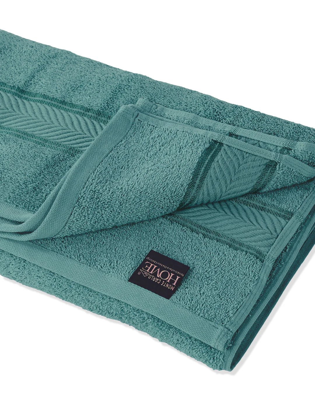 Premium Light Green 100% Cotton Solid 525 GSM Bath Towel Amber 1 Pc Pvc Pack - Image 5