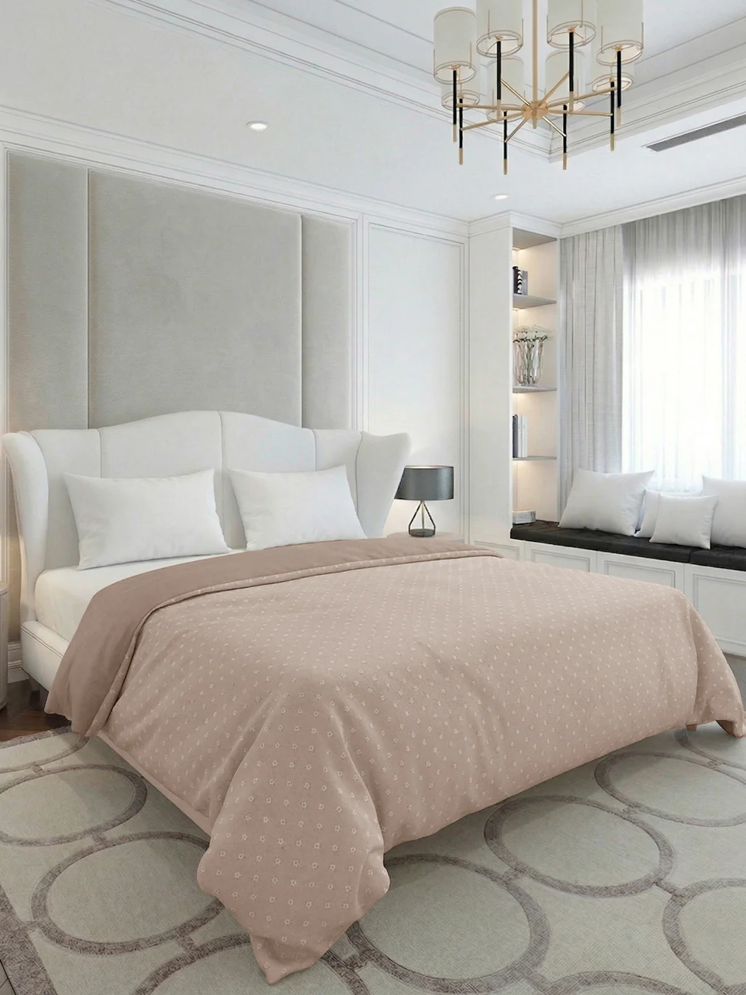 Premium Motif King Size 3 Ply 90 GSM Comforter Comfort Collection Weight 2.3 kg - Image 2