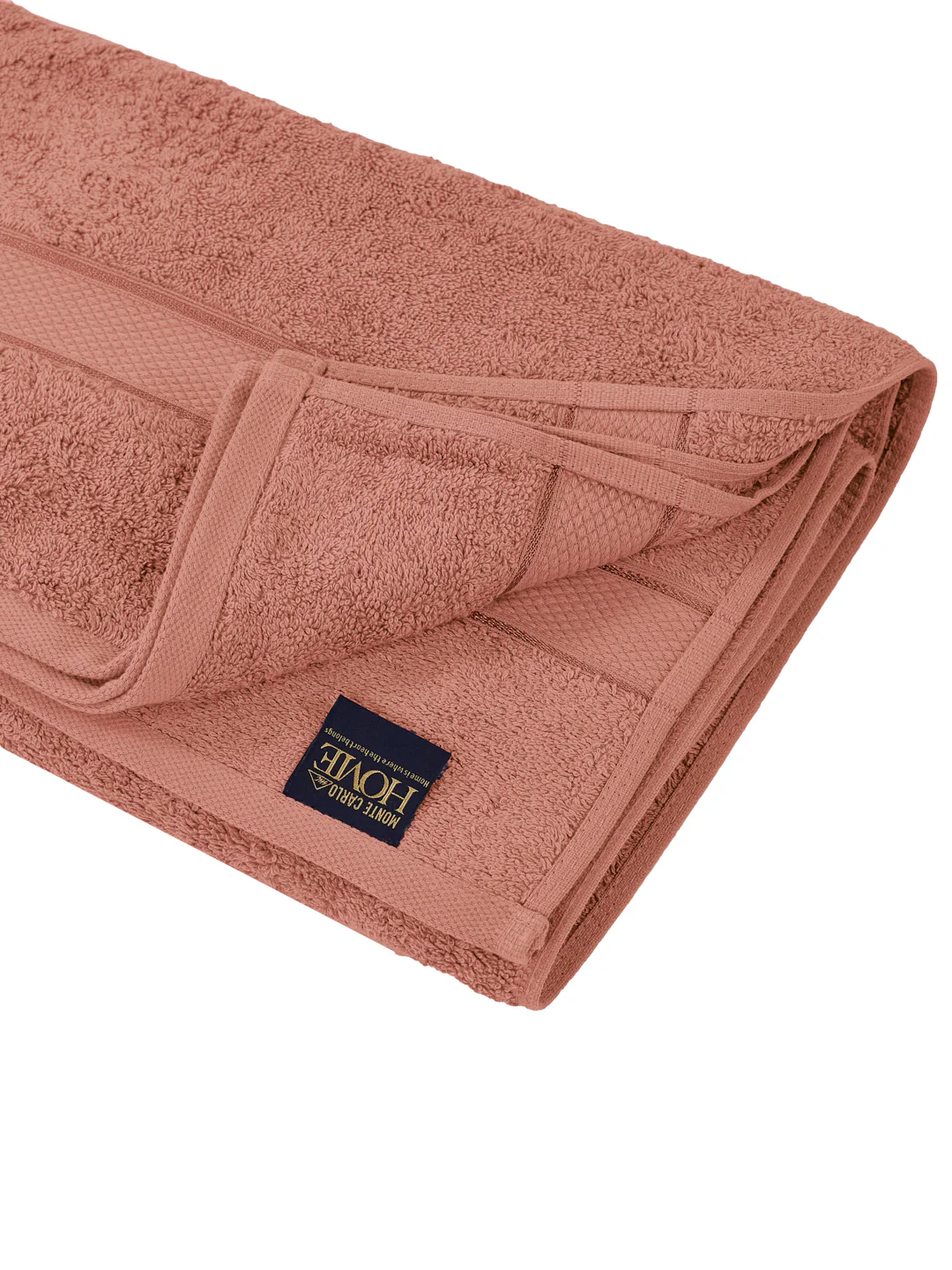 Premium Peach 100% Cotton Solid 525 GSM Bath Towel Iris 1 Pc Pvc Pack - Image 5