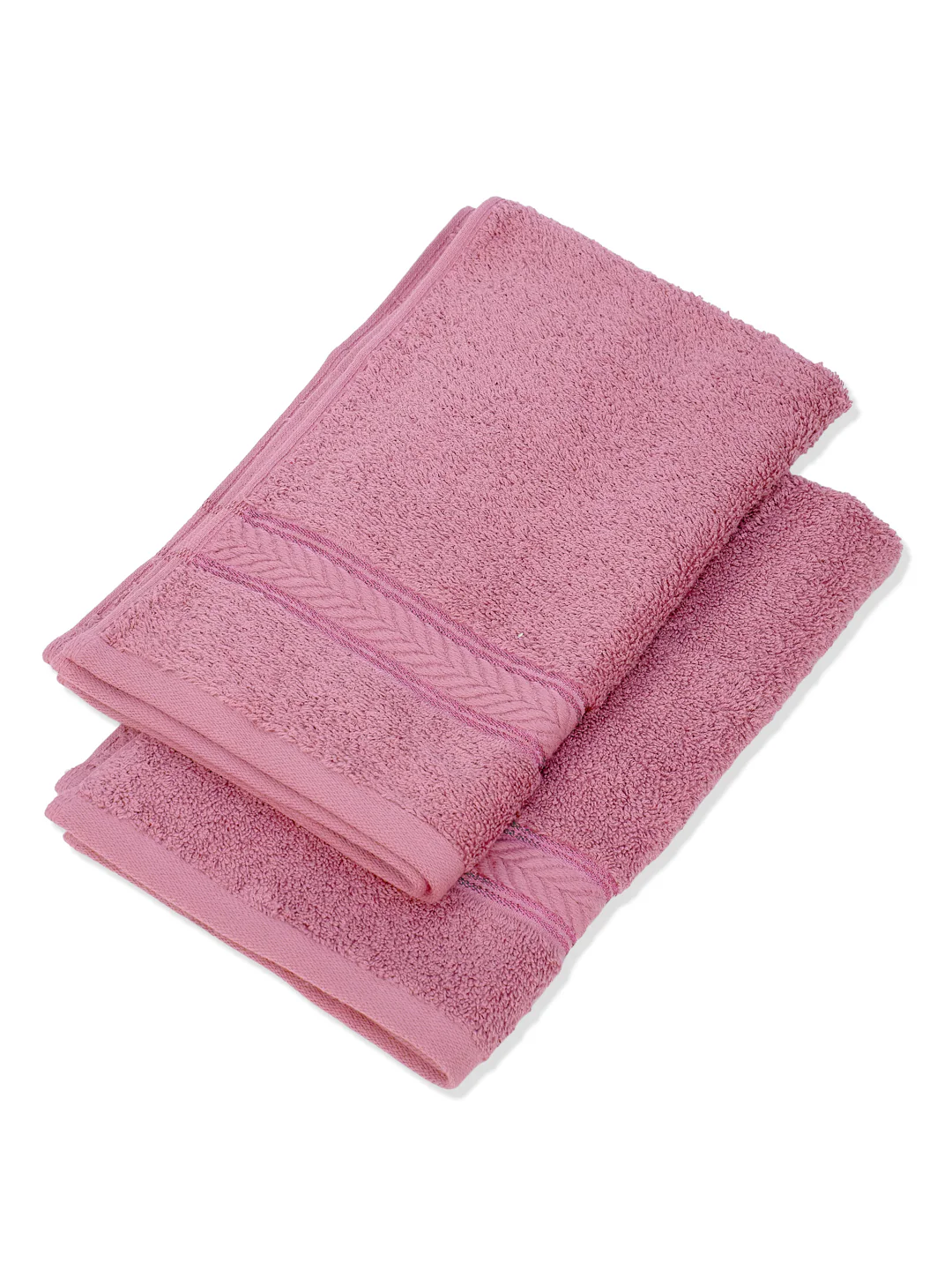 Premium Prism Pink 100% Cotton Solid 525 GSM Hand Towel Amber 2 Pc Set Pvc Pack - Image 6