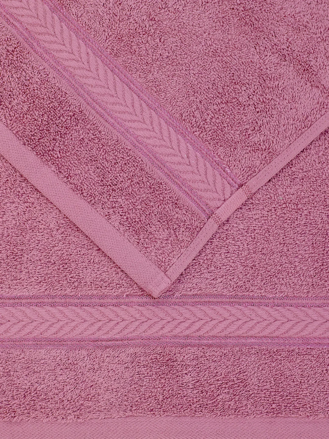 Premium Prism Pink 100% Cotton Solid 525 GSM Hand Towel Amber 2 Pc Set Pvc Pack - Image 9