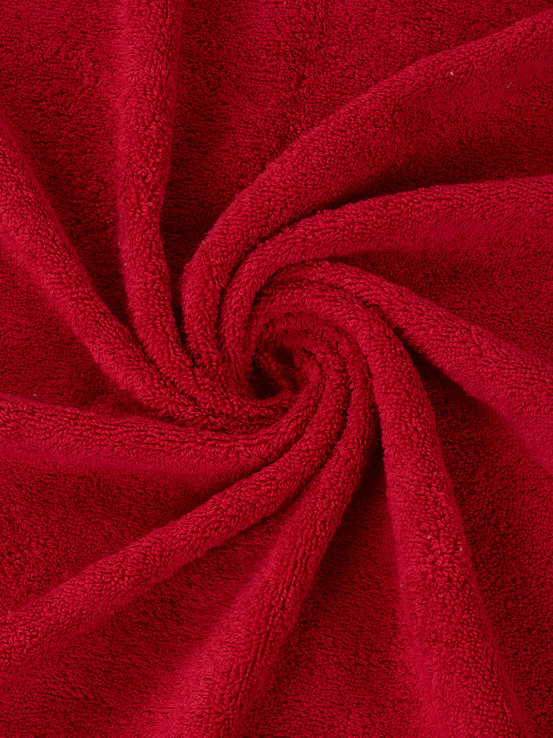 Premium Red 100% Cotton Solid 525 GSM Bath Towel Iris 1 Pc Pvc Pack - Image 7