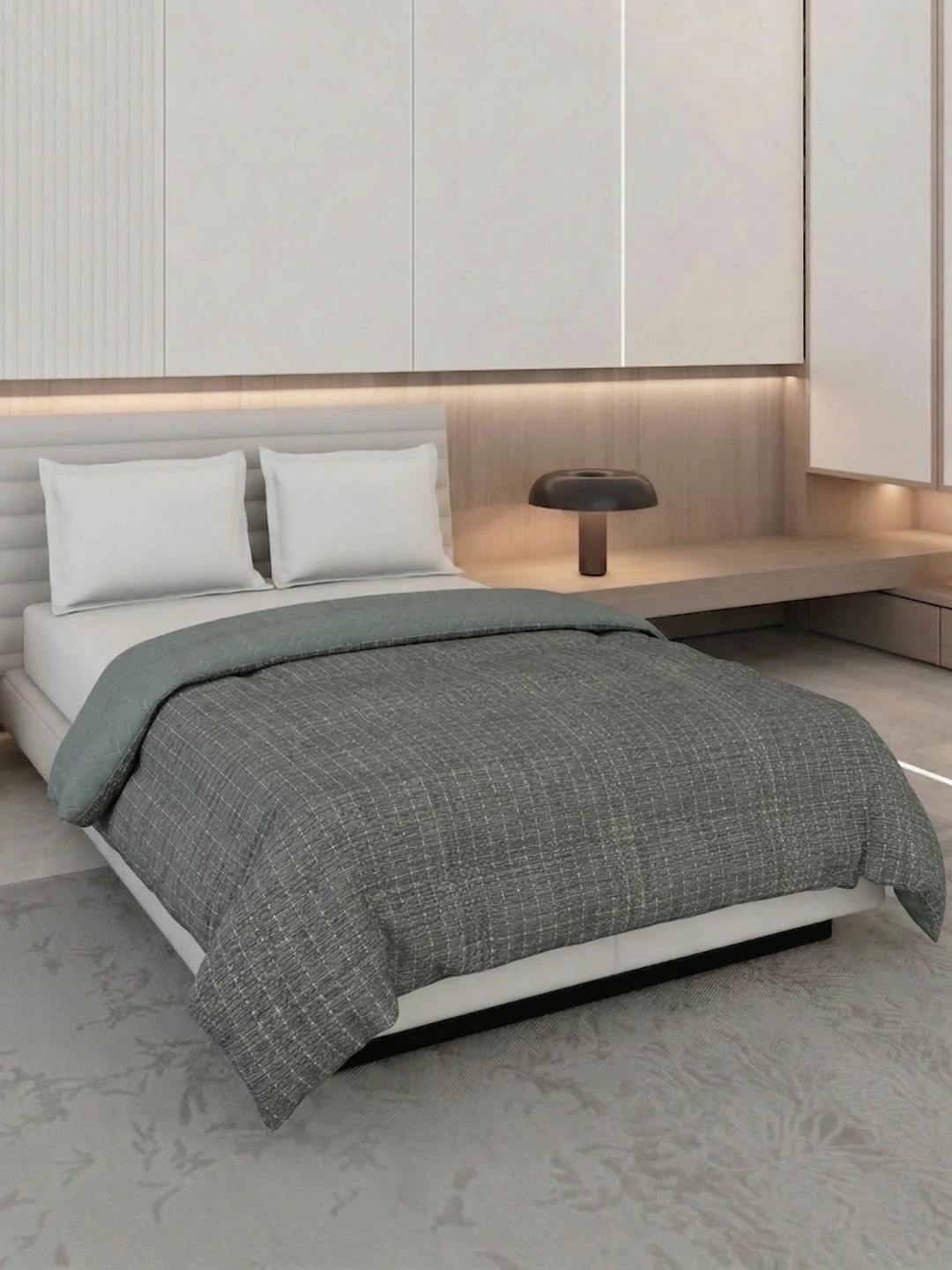 Premium Self Design Double Bed 3 Ply 200 GSM Comforter Cozy Flannel Collection Weight 2.8 kg - Image 2