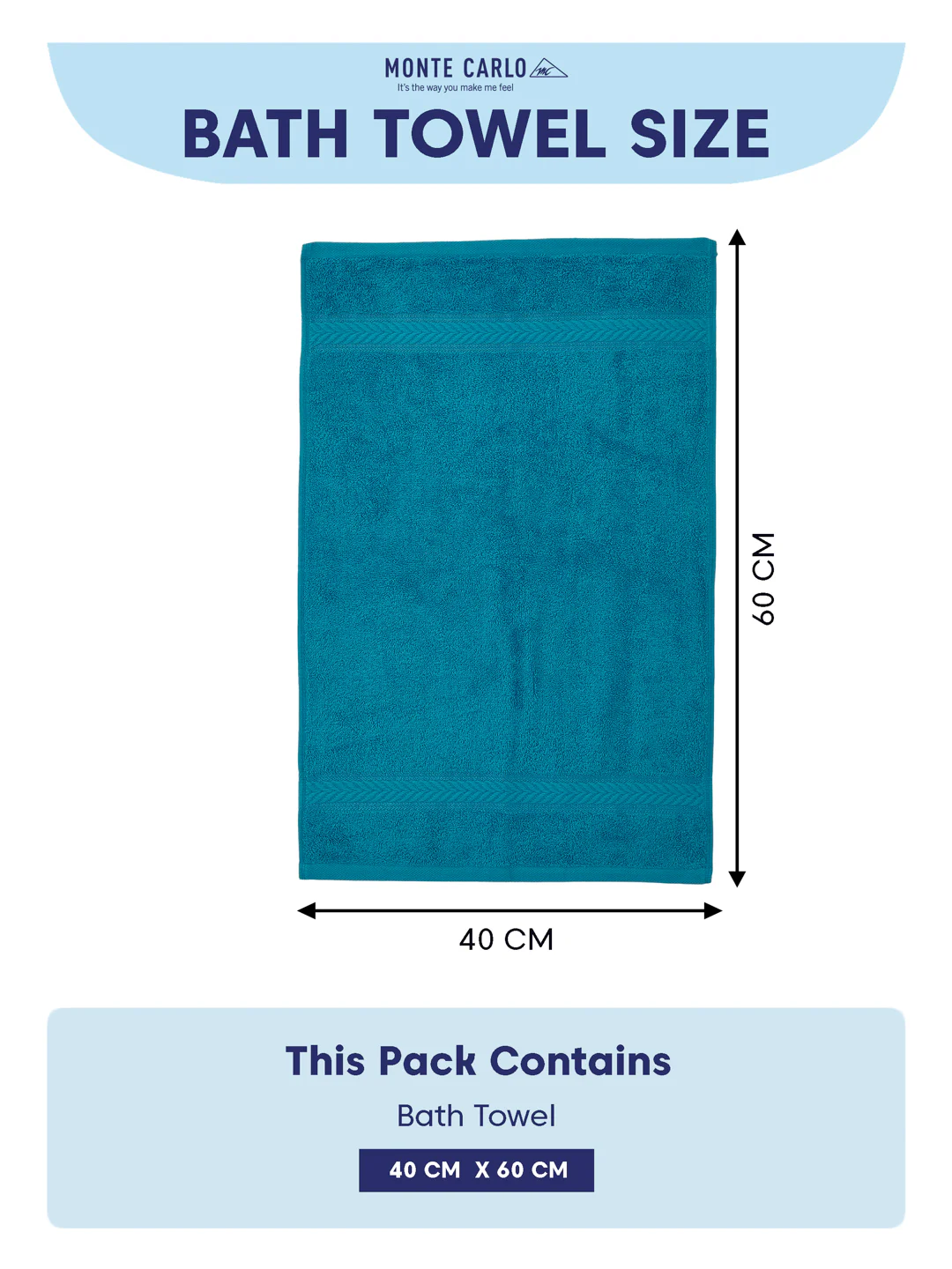 Premium Vivid Blue 100% Cotton Solid 525 GSM Hand Towel Amber 2 Pc Set Pvc Pack - Image 10