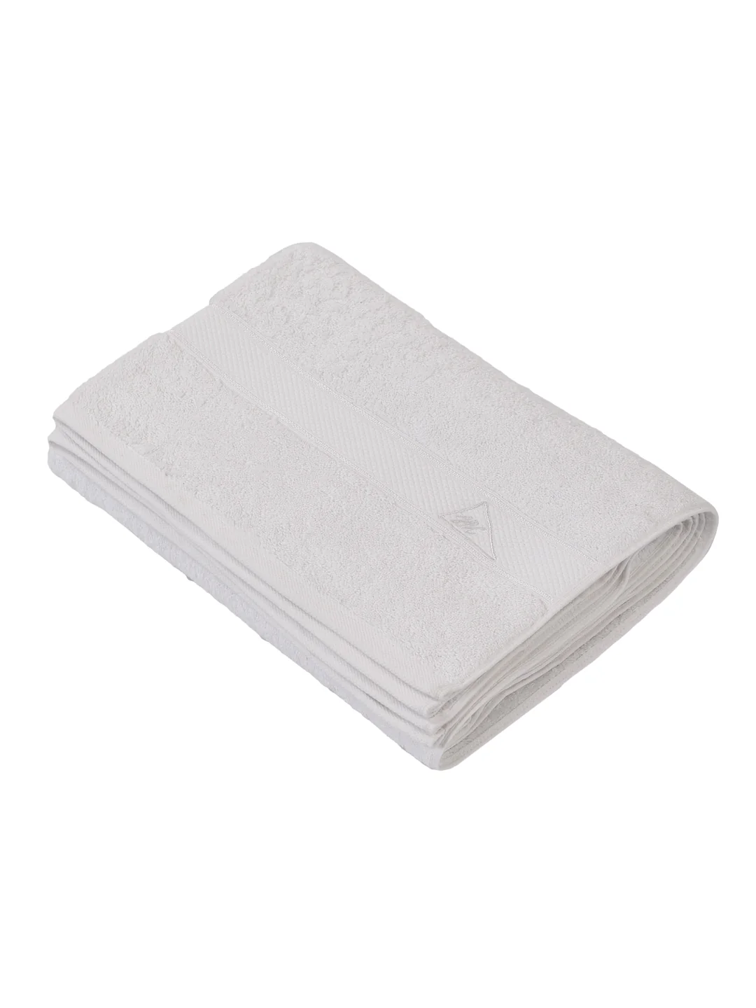 Premium White 100% Cotton Solid 525 GSM Bath Towel Iris 1 Pc Pvc Pack - Image 4