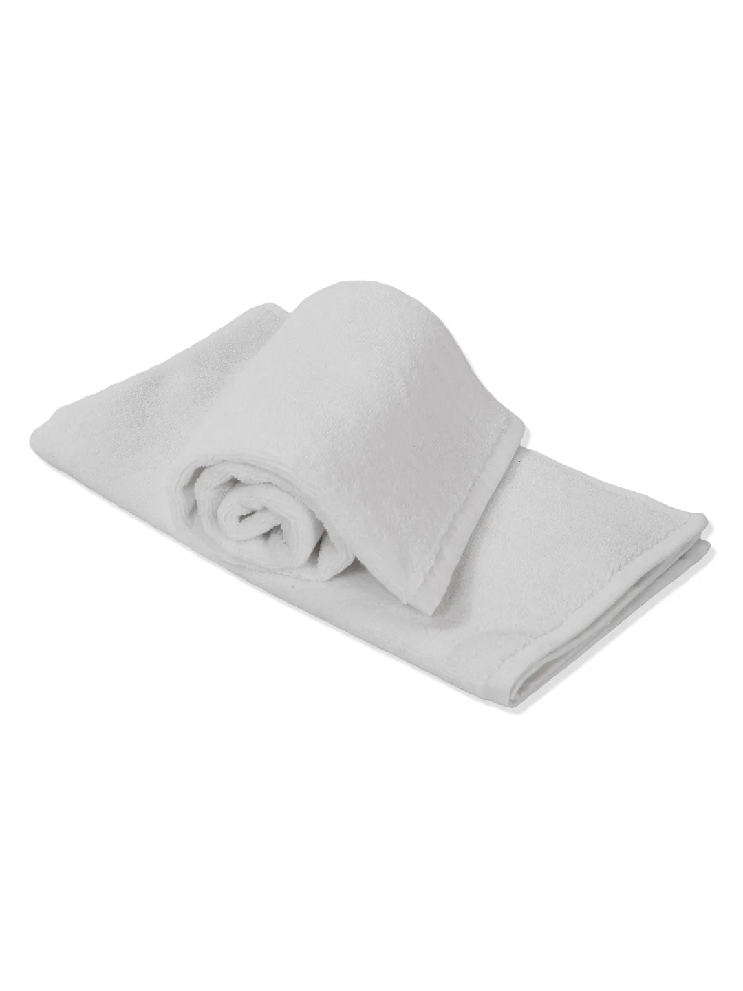 Premium White Pure Cotton Solid 585 GSM Hand Towel 4 Pc Set (Hotel Collection) - Image 8