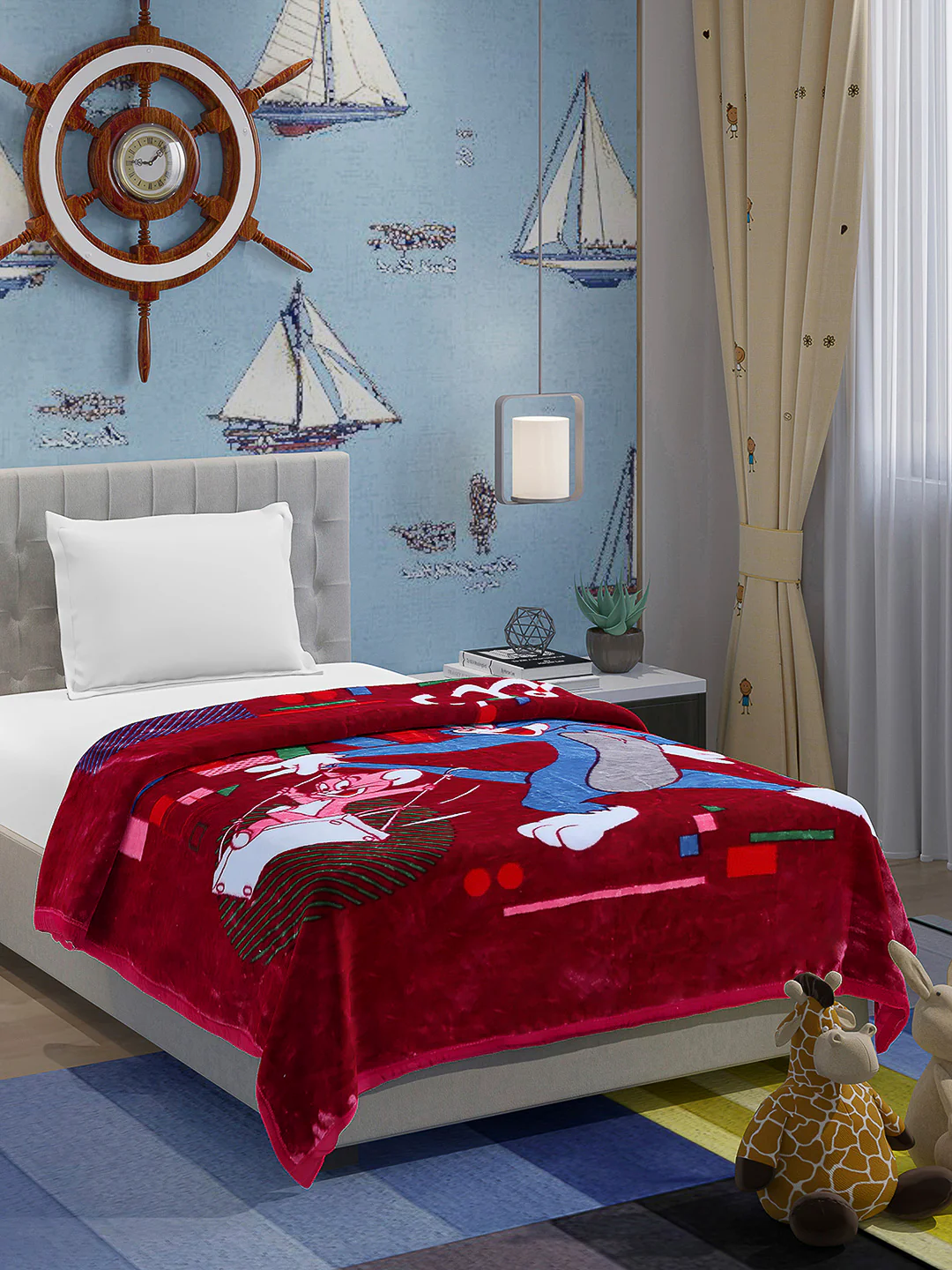 Printed Baby Blanket 1 Ply, 576 GSM, 1.9 kg (Super Hero) - Image 4
