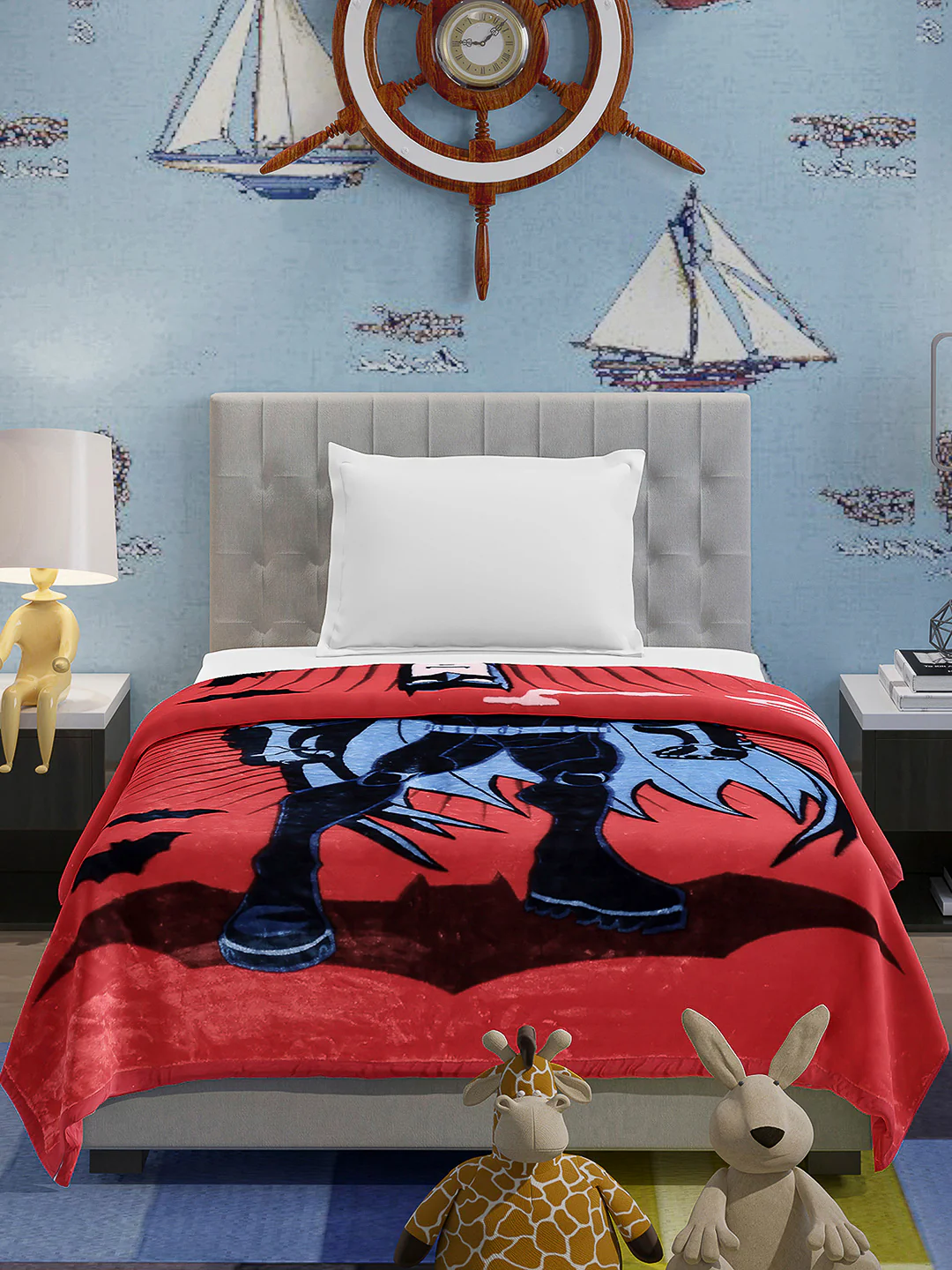 Printed Baby Blanket 1 Ply, 576 GSM, 1.9 kg (Super Hero) - Image 3