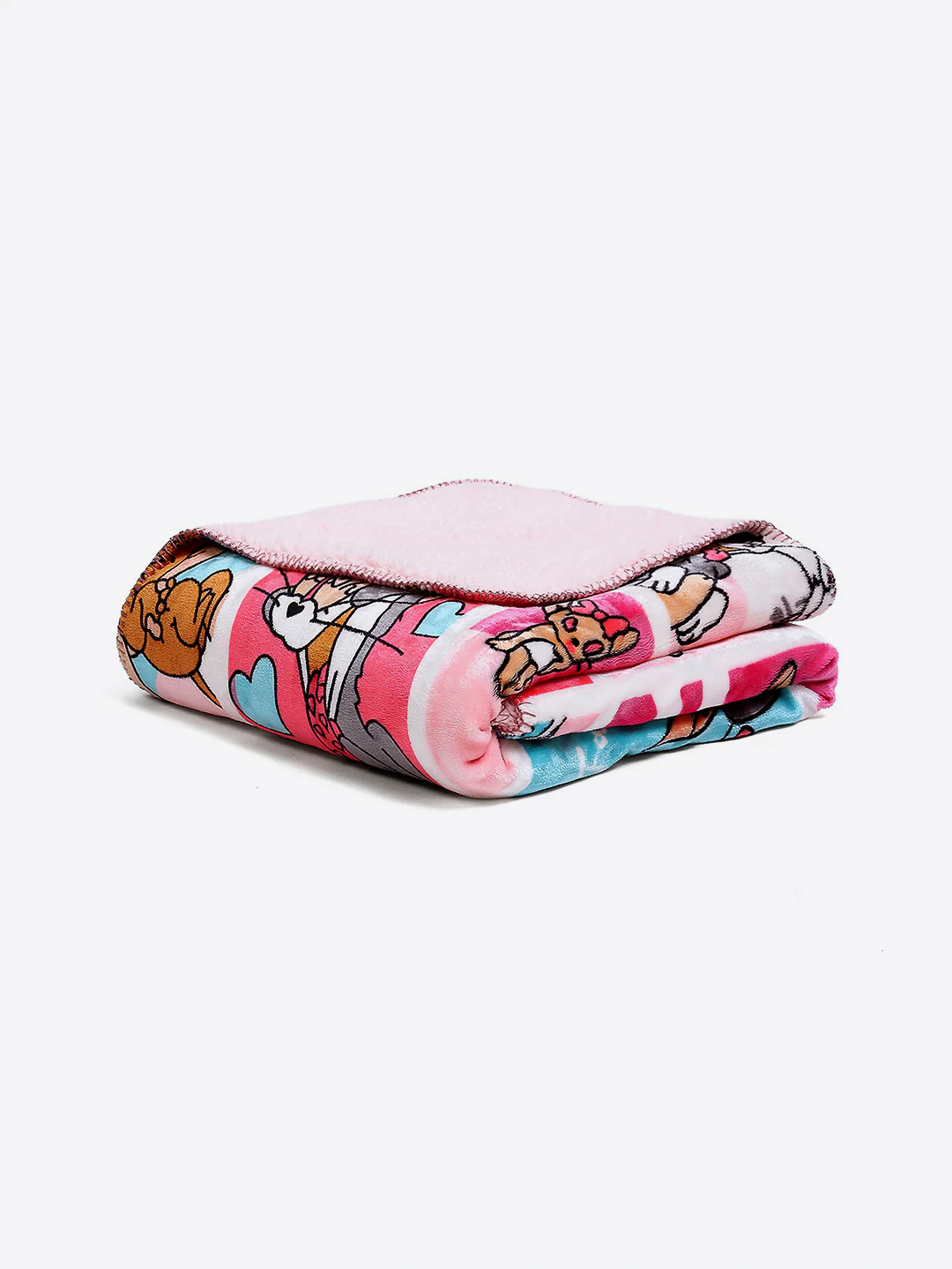 Tom and Jerry Panels Print Ultra Cozy Cartoon Network Pink Baby Blanket - Image 3