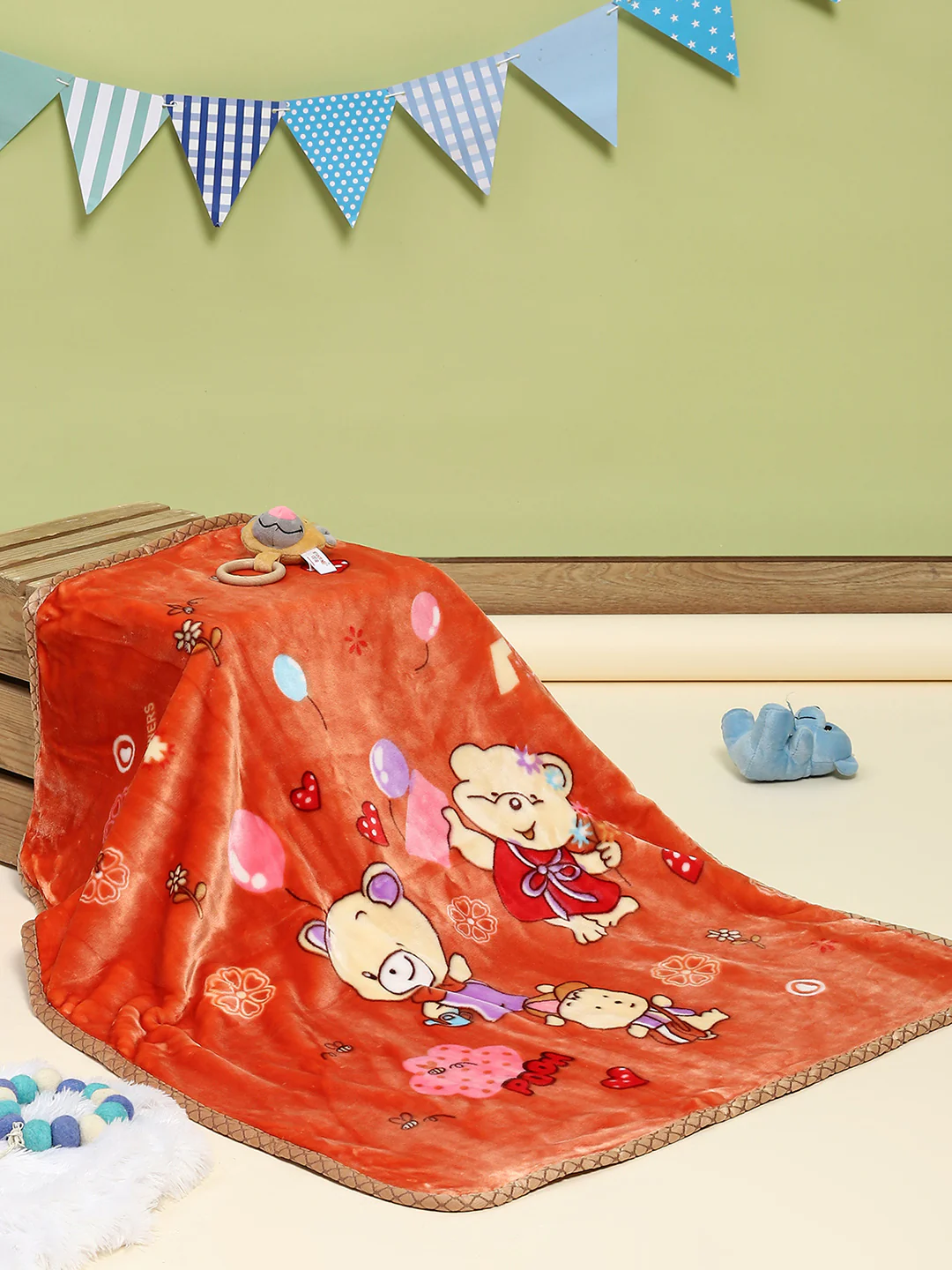 Printed Baby Blanket 2 Ply, 550 GSM, Weight 0.5 kg (Donald) - Image 2