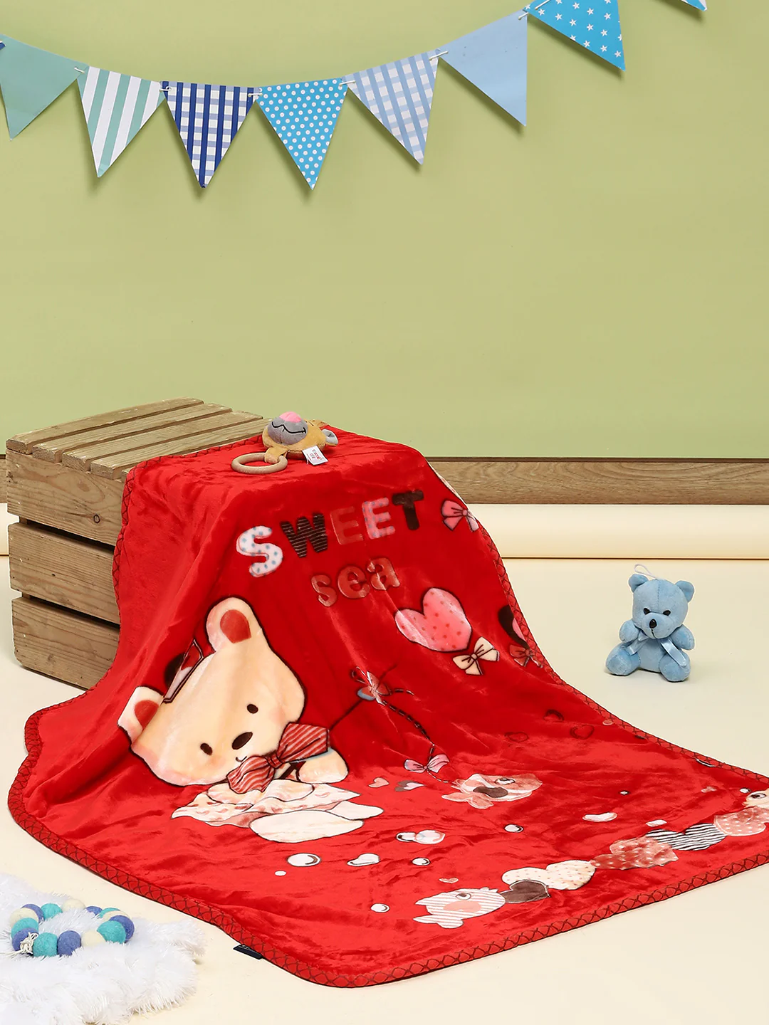 Printed Baby Blanket 2 Ply, 550 GSM, Weight 0.5 kg (Donald) - Image 2