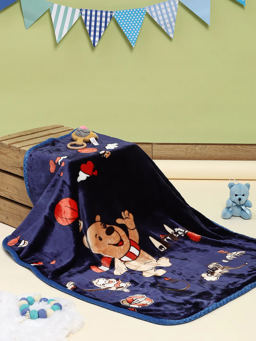 Printed Baby Blanket 2 Ply, 550 GSM, Weight 0.5 kg (Donald) - Image 2