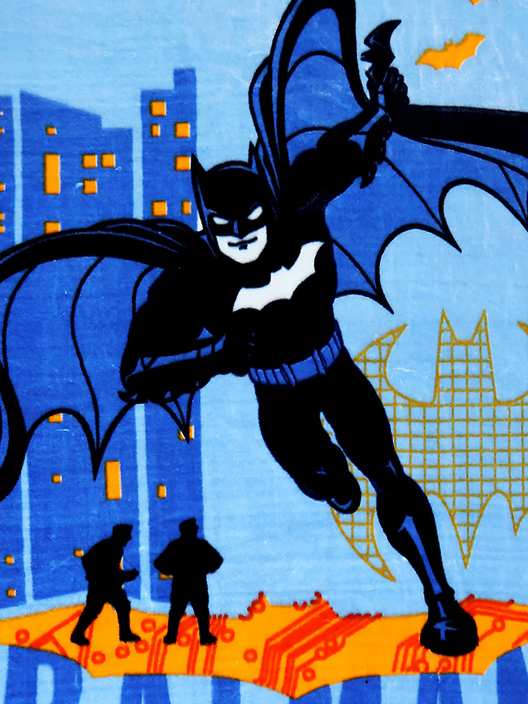 Batman Printed Ultra-Soft Cartoon Network Blue Baby Blanket - Image 5