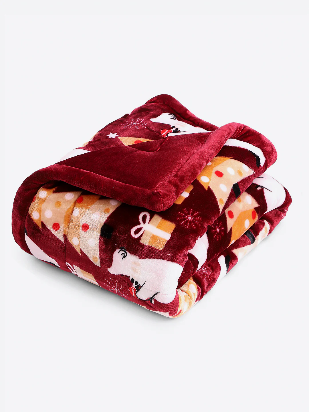 Printed Baby Blanket 3 Ply, 1609 GSM 5Pcs Set (1 Baby Comforter, 1 Bedsheet, 1 Neck Pillow & 2 Bolster) - Image 3