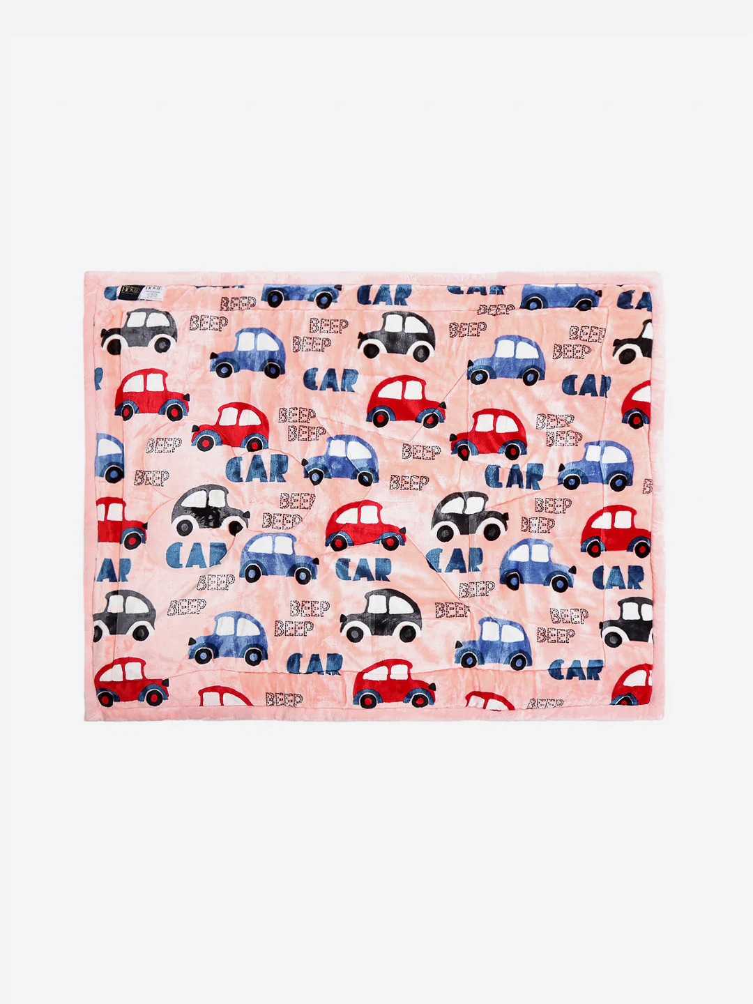 Printed Baby Blanket 3 Ply, 1609 GSM 5Pcs Set (1 Baby Comforter, 1 Bedsheet, 1 Neck Pillow & 2 Bolster) - Image 4