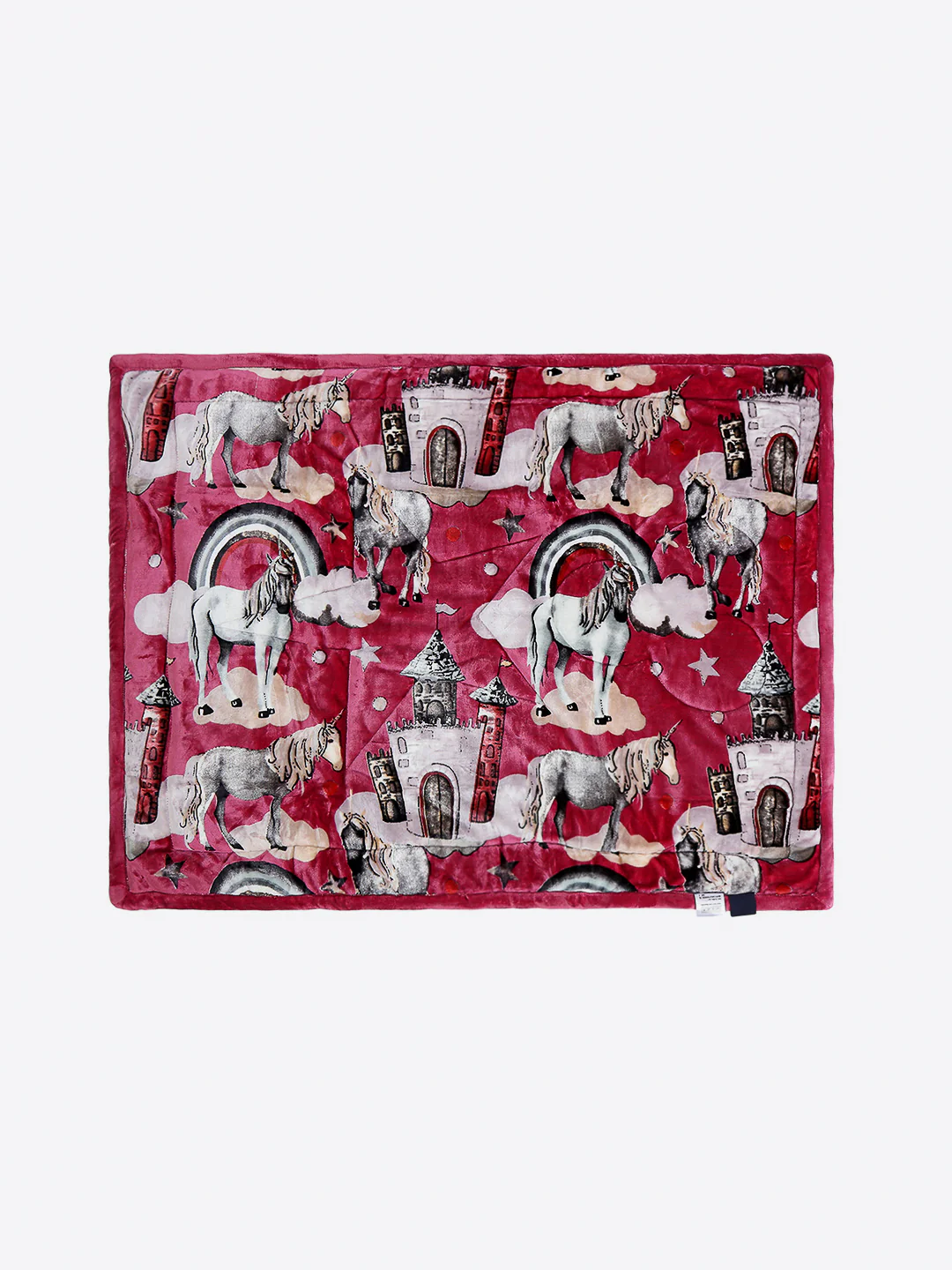 Cartoon Print Cozy Red Baby Blanket Set with Matching Comforter, Bedsheet, Neck Pillow, and Bolsters - Image 4