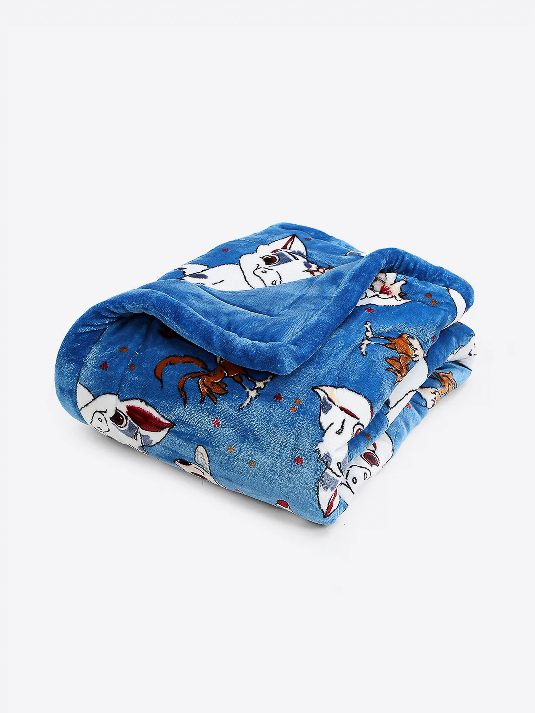 Moana Print Plush Soft Disney Blue Baby Blanket Set with Matching Comforter, Bedsheet, Neck Pillow, and Bolsters - Image 3