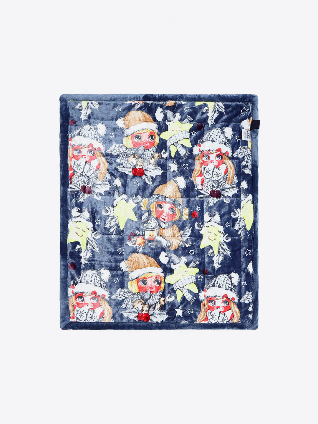 Printed Baby Blanket 3 Ply, 1609 GSM 5Pcs Set (1 Baby Comforter, 1 Bedsheet, 1 Neck Pillow & 2 Bolster) - Image 5