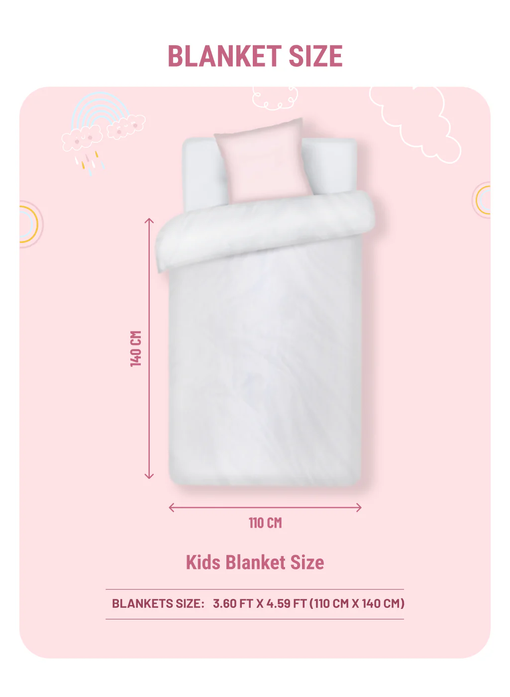 Printed Baby Blanket For Winter 1 Ply, 600 GSM, Weight 1.5 kg (Jackjill) - Image 7