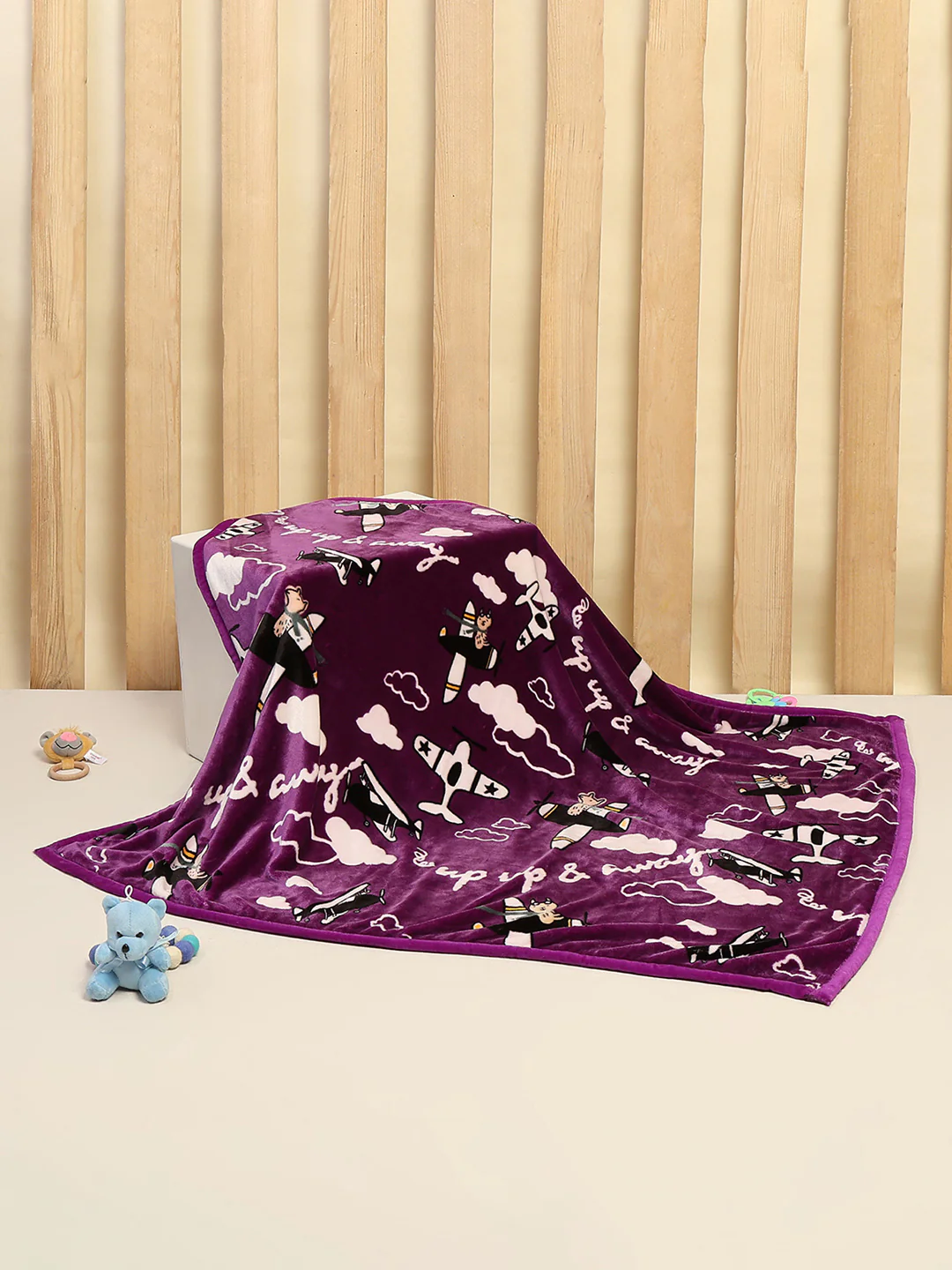Printed Baby Blanket For Winter 1 Ply, 600 GSM, Weight 1.5 kg (Jackjill) - Image 2