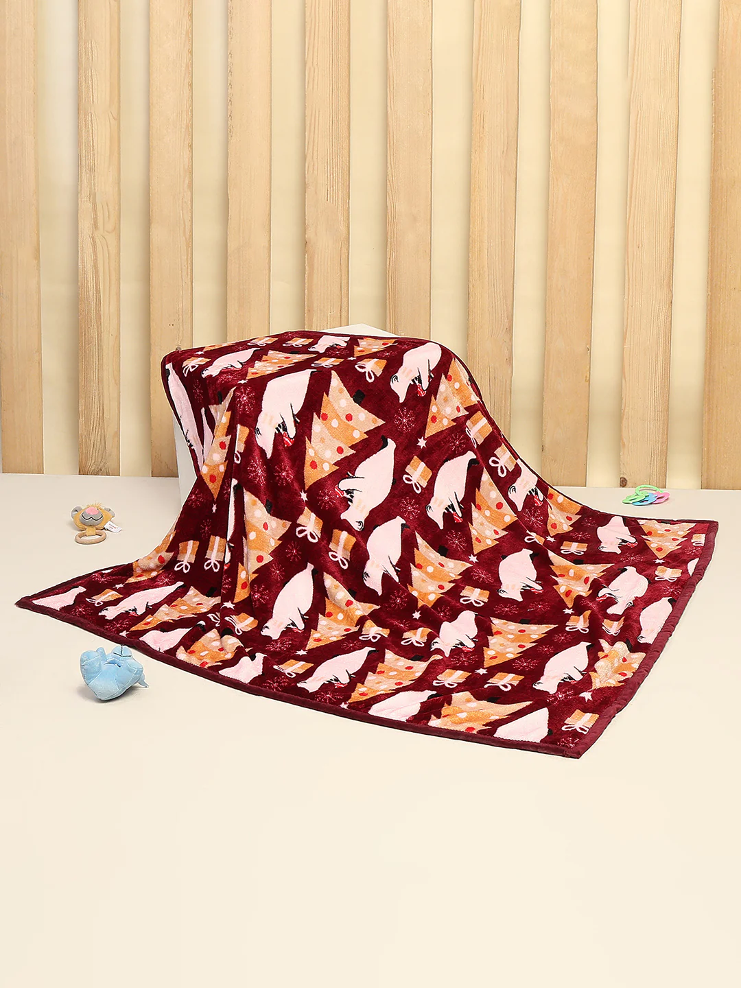 Printed Baby Blanket For Winter 1 Ply, 600 GSM, Weight 1.5 kg (Jackjill) - Image 2