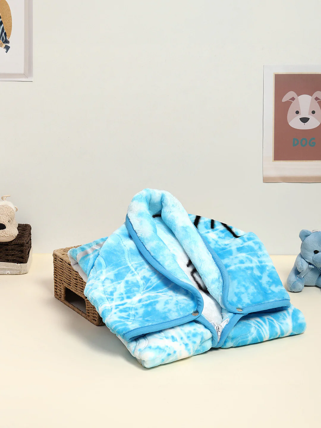 Printed Baby Blanket For Winter 1 Ply, 625 GSM, Weight 0.55 kg (Toddler) - Image 2