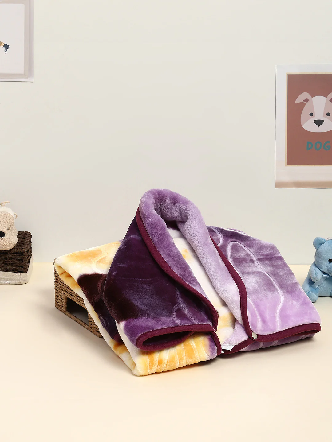 Printed Baby Blanket For Winter 1 Ply, 625 GSM, Weight 0.55 kg (Toddler) - Image 2