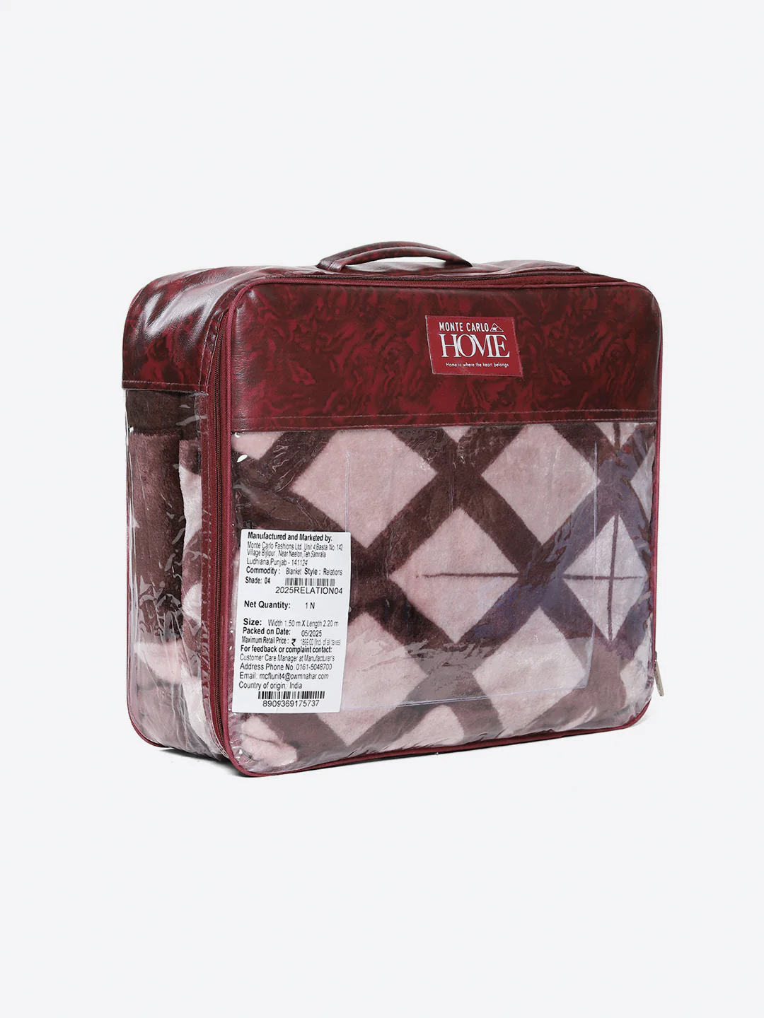 Printed Double Bed 1 Ply, 540 GSM Blanket for Winter - (Relation PVC) - Image 8