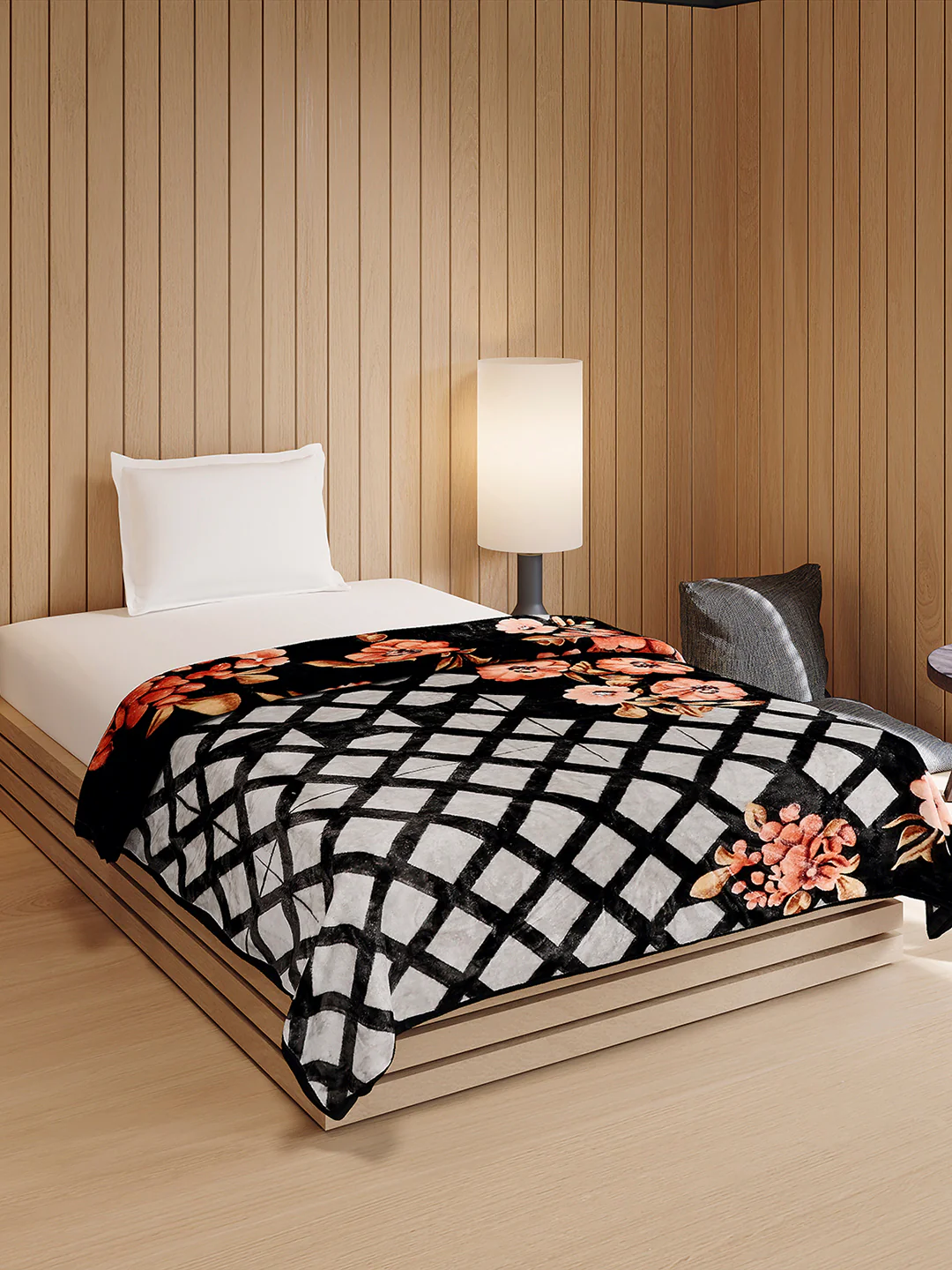 Printed Double Bed 1 Ply, 540 GSM Blanket for Winter - (Relation PVC) - Image 4