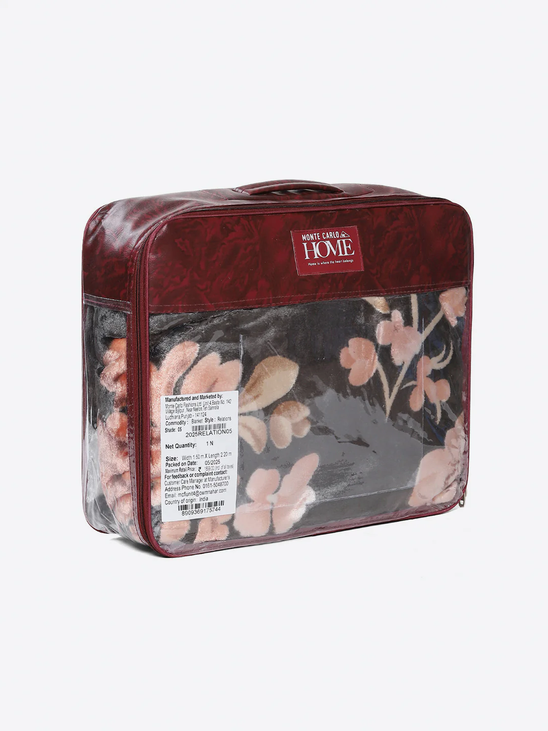 Printed Double Bed 1 Ply, 540 GSM Blanket for Winter - (Relation PVC) - Image 8