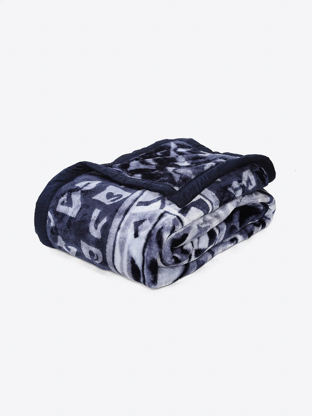 Printed Double Bed 1 Ply, 540 GSM Blanket for Winter - (Relation PVC) - Image 7