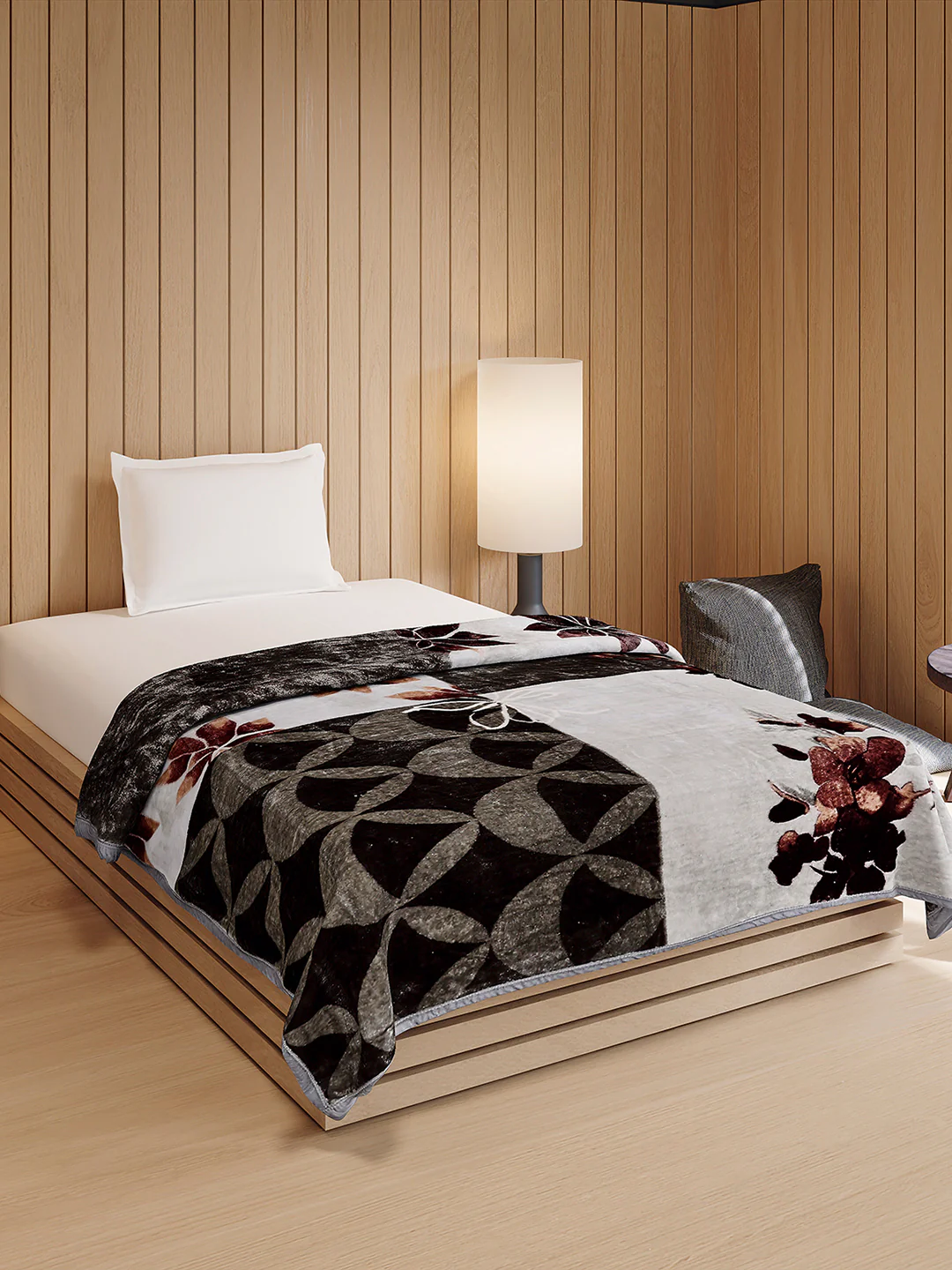 Printed Double Bed 1 Ply, 540 GSM Blanket for Winter - (Relation PVC) - Image 4