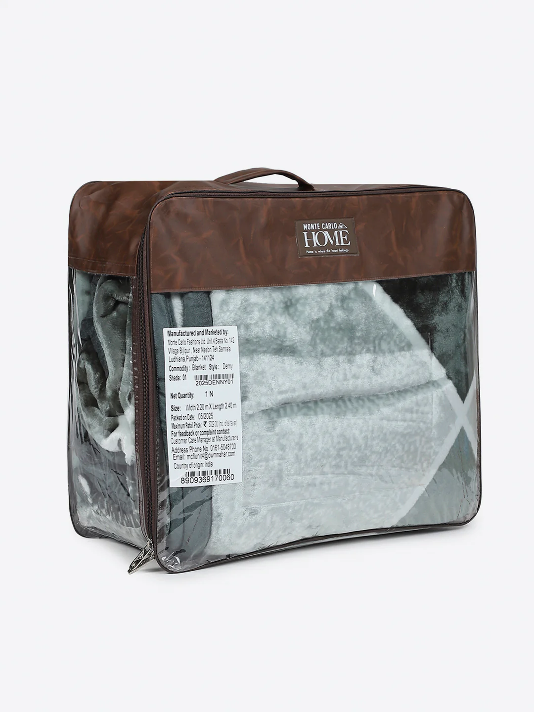 Printed Double Bed 1 Ply, 606 GSM Blanket for Mild Winter - (Denny PVC) - Image 8