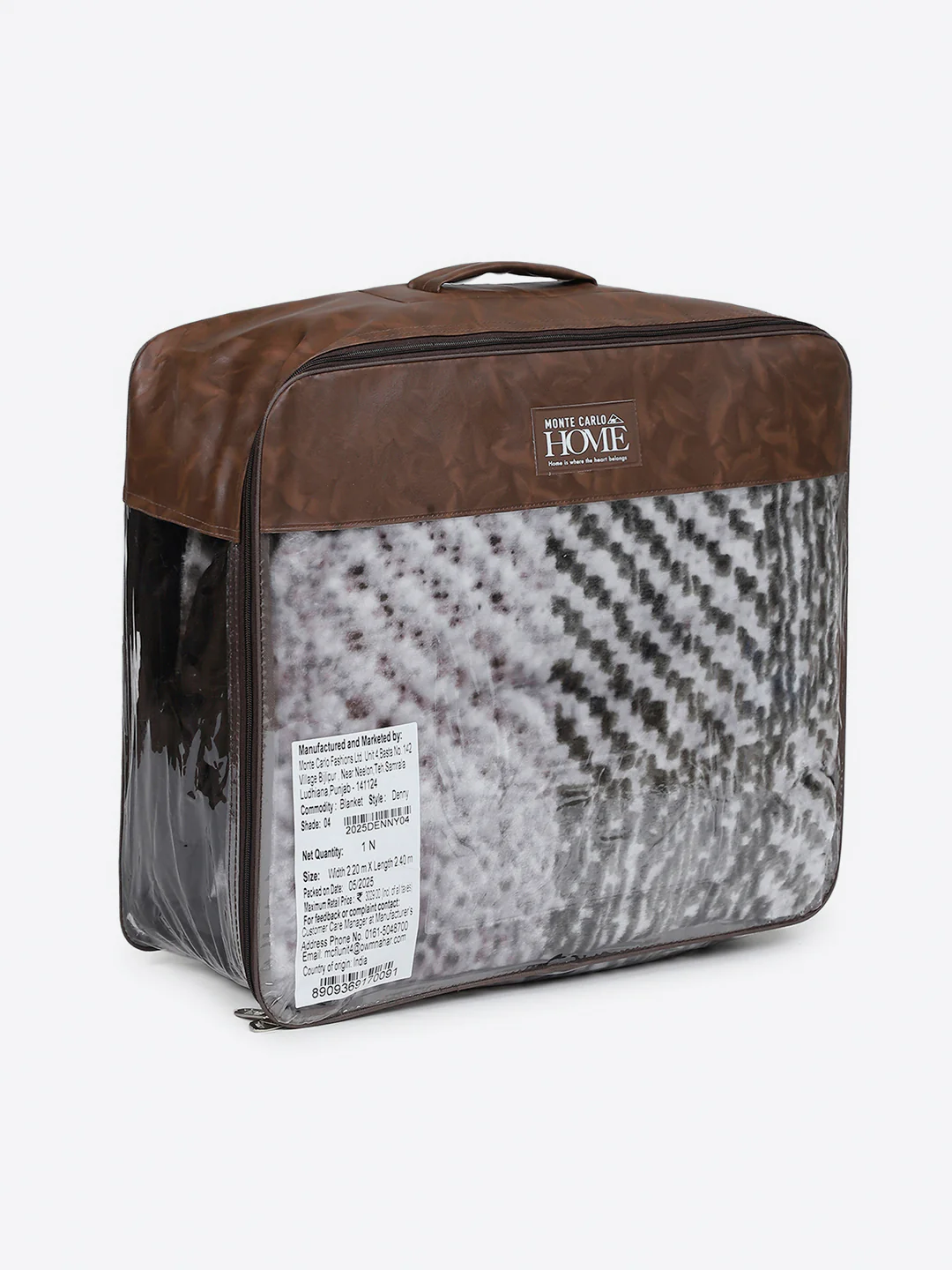 Printed Double Bed 1 Ply, 606 GSM Blanket for Mild Winter - (Denny PVC) - Image 8