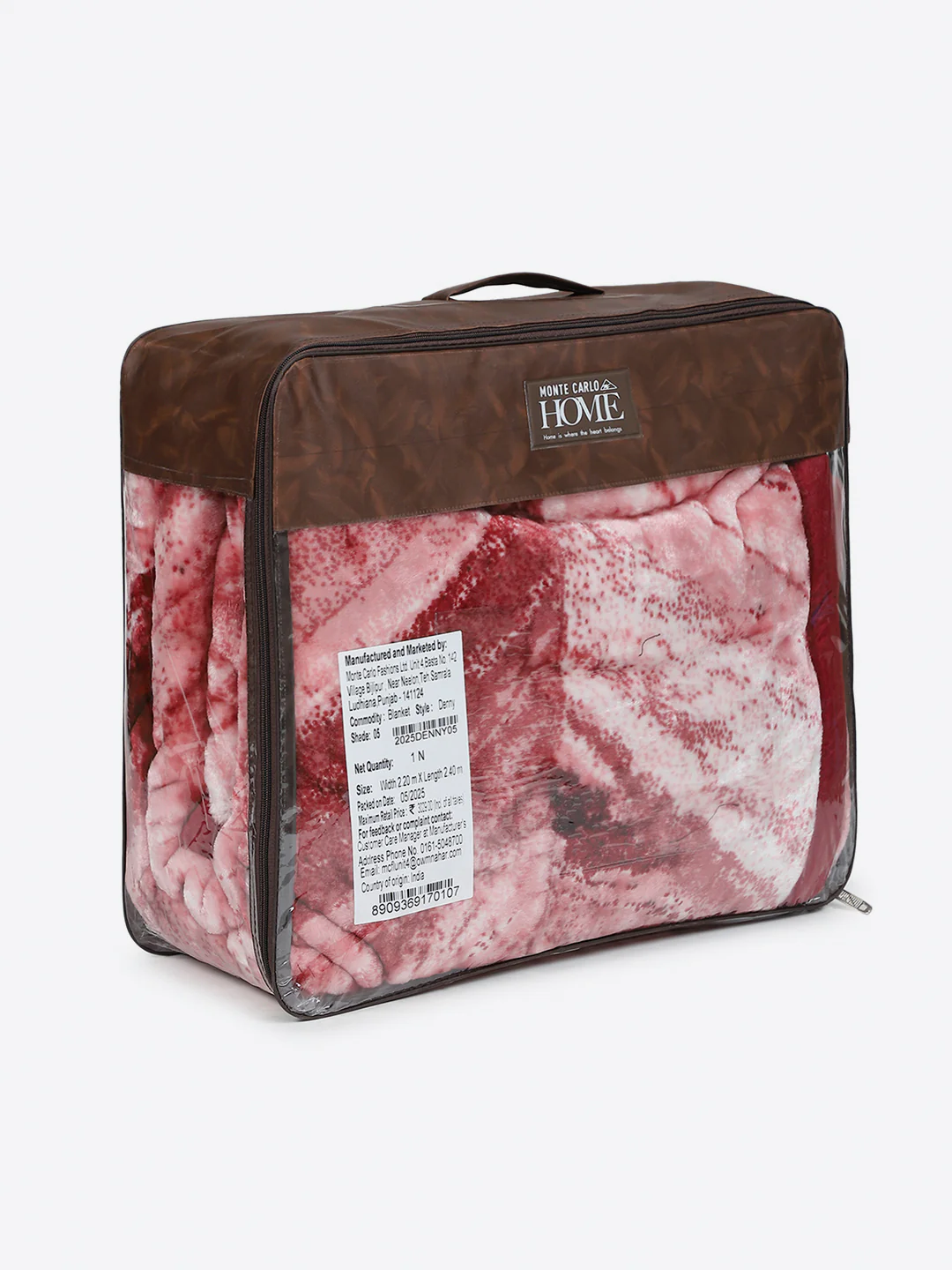 Printed Double Bed 1 Ply, 606 GSM Blanket for Mild Winter - (Denny PVC) - Image 8