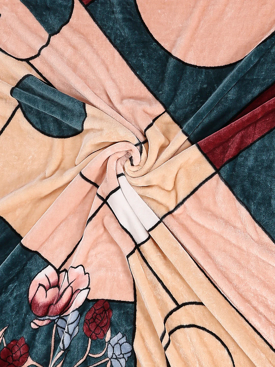 Printed Double Bed 1 Ply Blanket for Mild Winter - (Regal) - Image 7