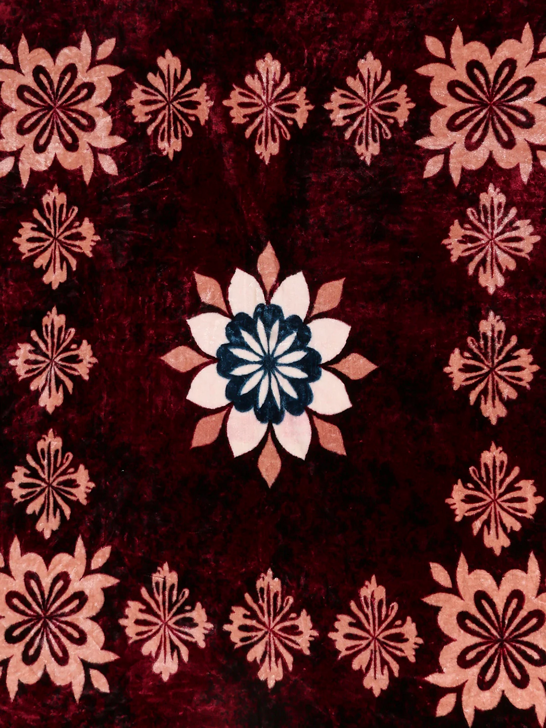 Printed Double Bed 1 Ply, 549 GSM Blanket for Mild Winter - (Roman Box) - Image 6