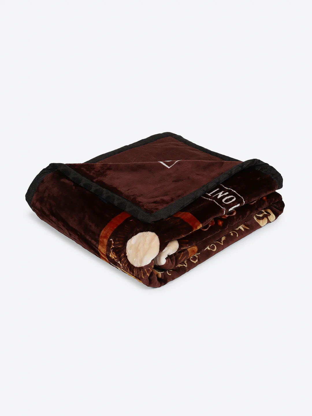 Printed Double Bed 1 Ply, 530 GSM Super Soft Blanket for Mild Winter - (Roman Plus) - Image 5