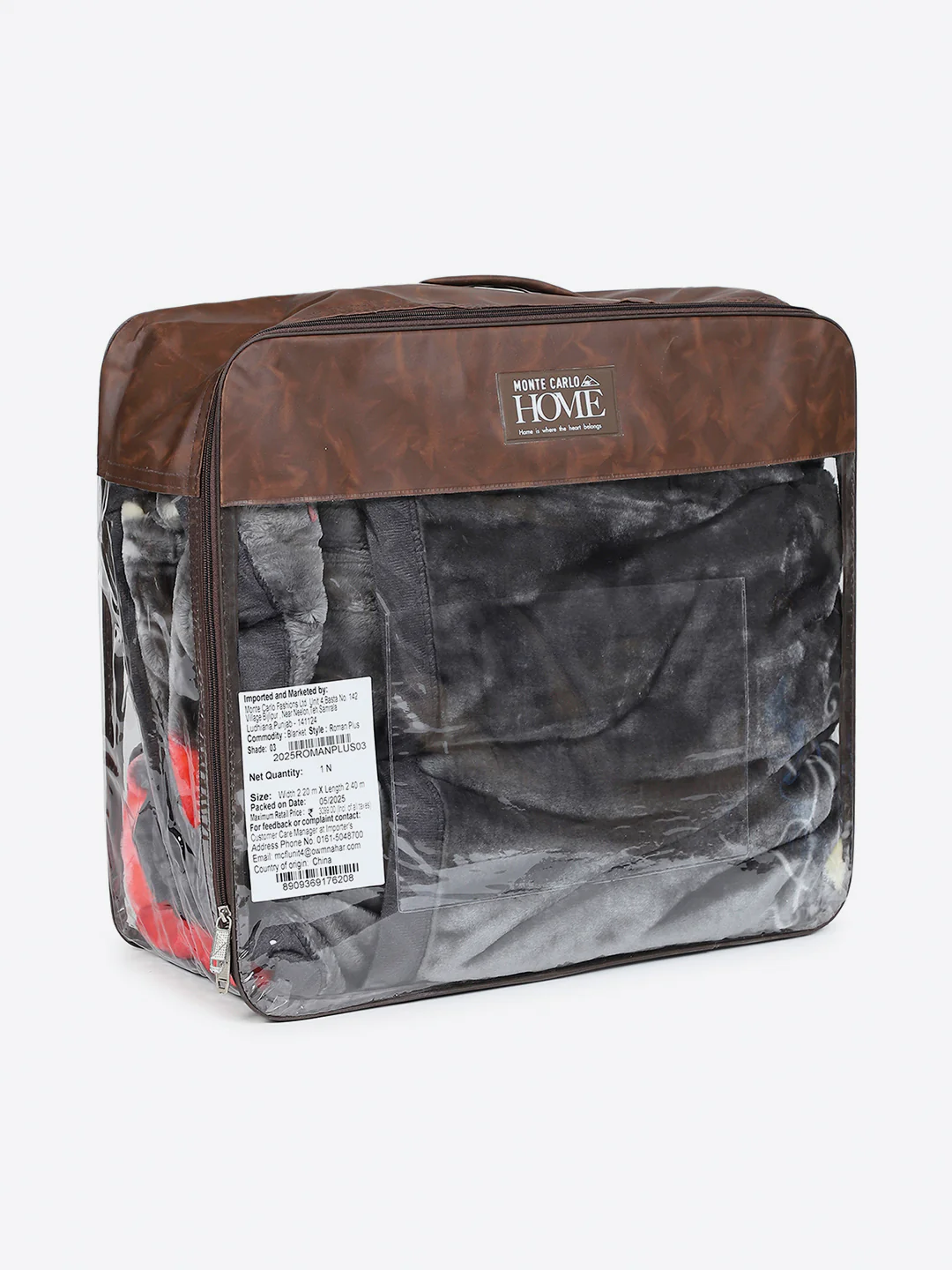 Printed Double Bed 1 Ply, 530 GSM Super Soft Blanket for Mild Winter - (Roman Plus) - Image 8
