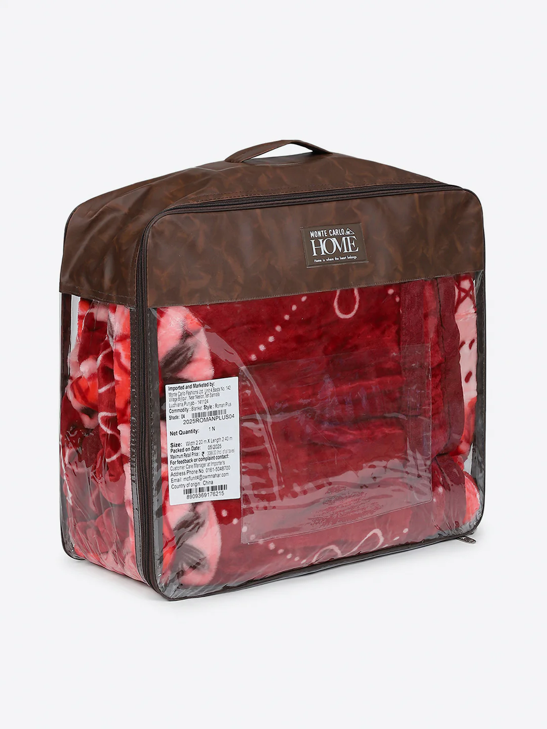 Printed Double Bed 1 Ply, 530 GSM Super Soft Blanket for Mild Winter - (Roman Plus) - Image 8