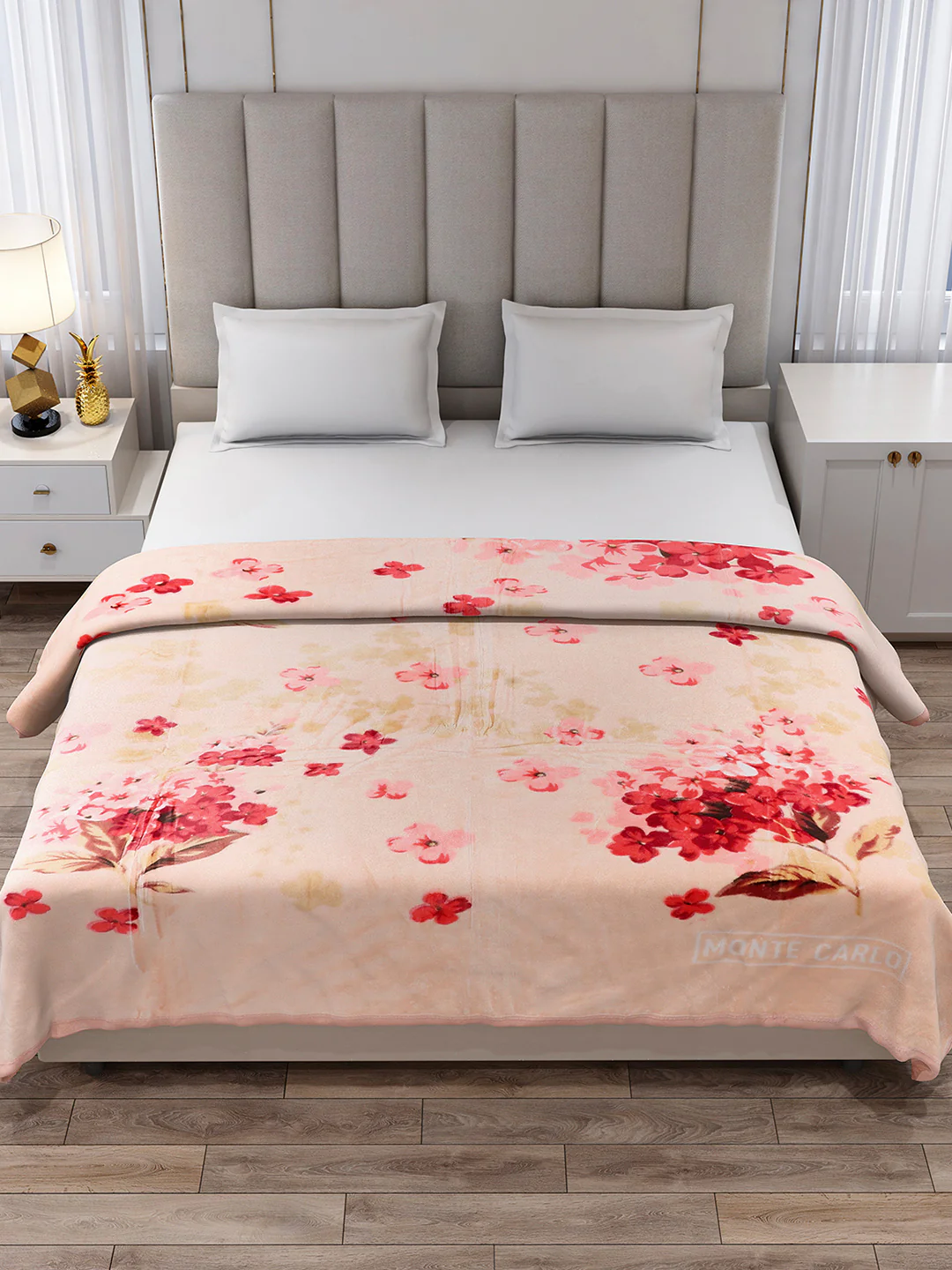 Printed Double Bed 1 Ply, 530 GSM Super Soft Blanket for Mild Winter - (Roman Plus) - Image 3