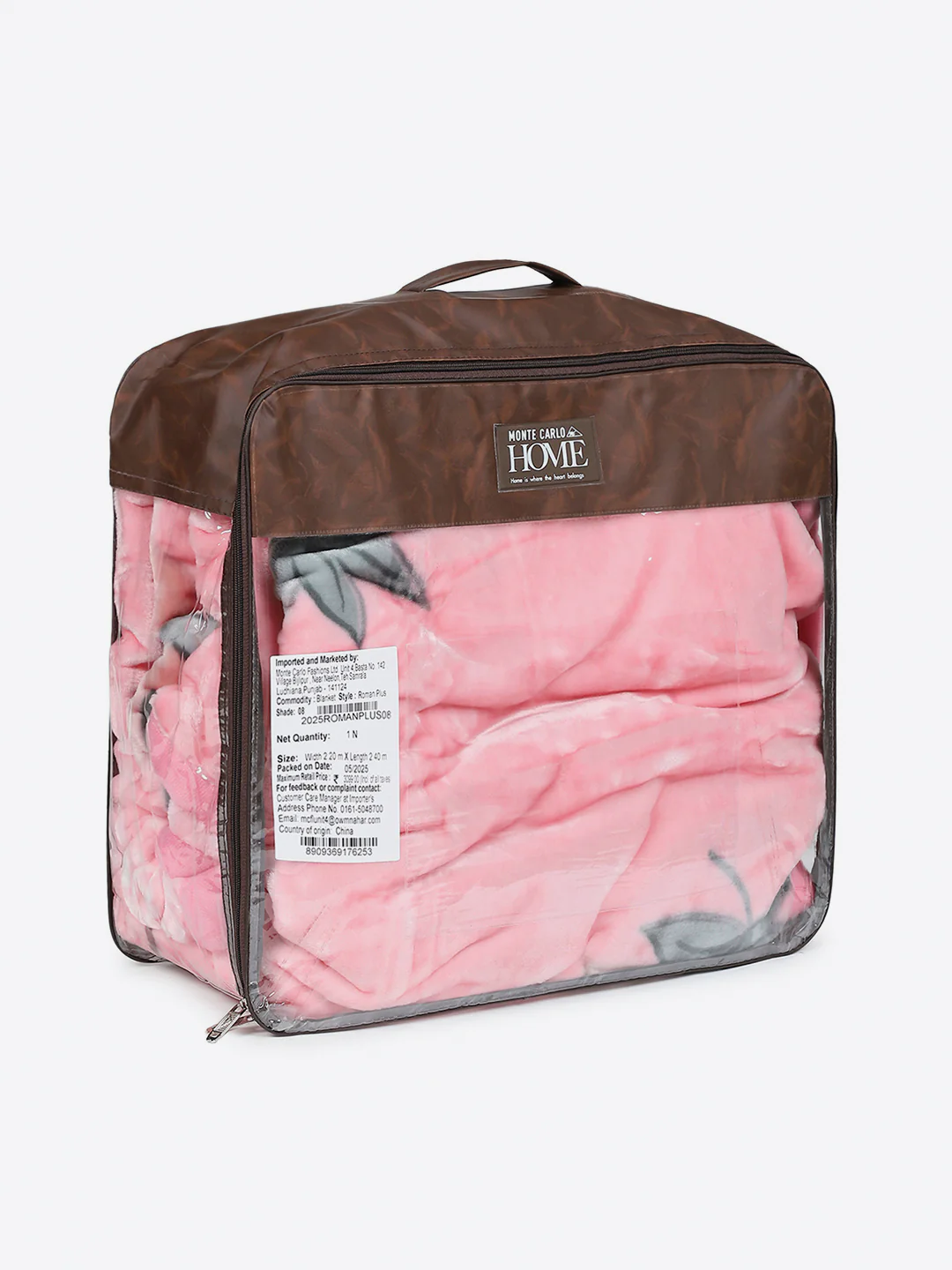 Printed Double Bed 1 Ply, 530 GSM Super Soft Blanket for Mild Winter - (Roman Plus) - Image 8