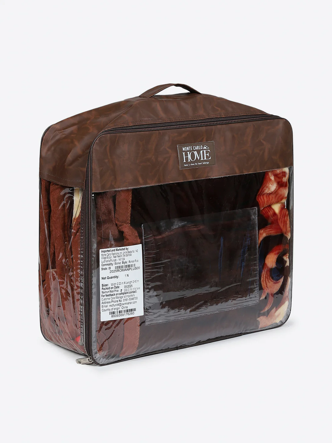 Printed Double Bed 1 Ply, 530 GSM Super Soft Blanket for Mild Winter - (Roman Plus) - Image 8