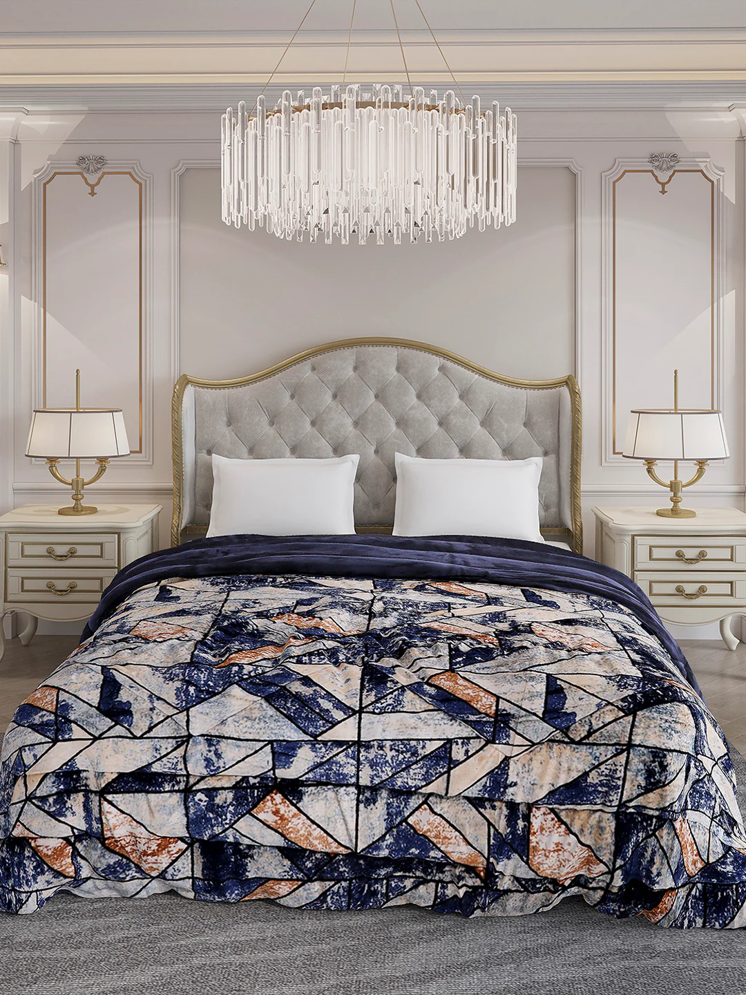 Printed Double Bed 1009 GSM Comforter for Winter - (Wild Beauty) - Image 2