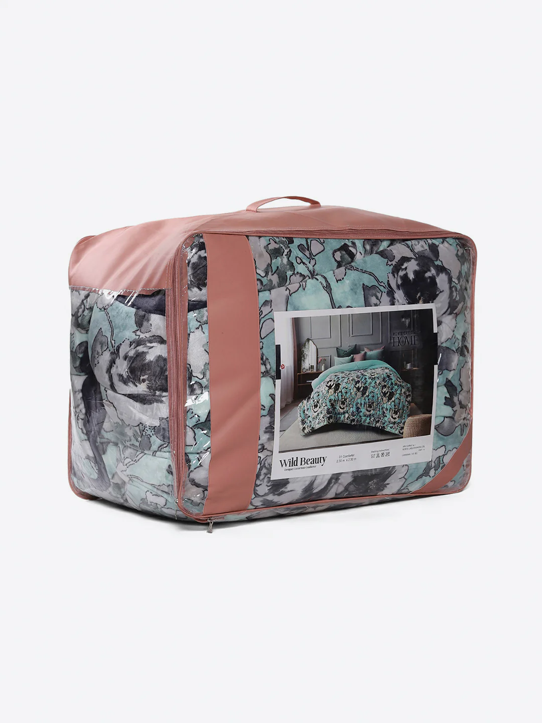 Printed Double Bed 1009 GSM Comforter for Winter - (Wild Beauty) - Image 8