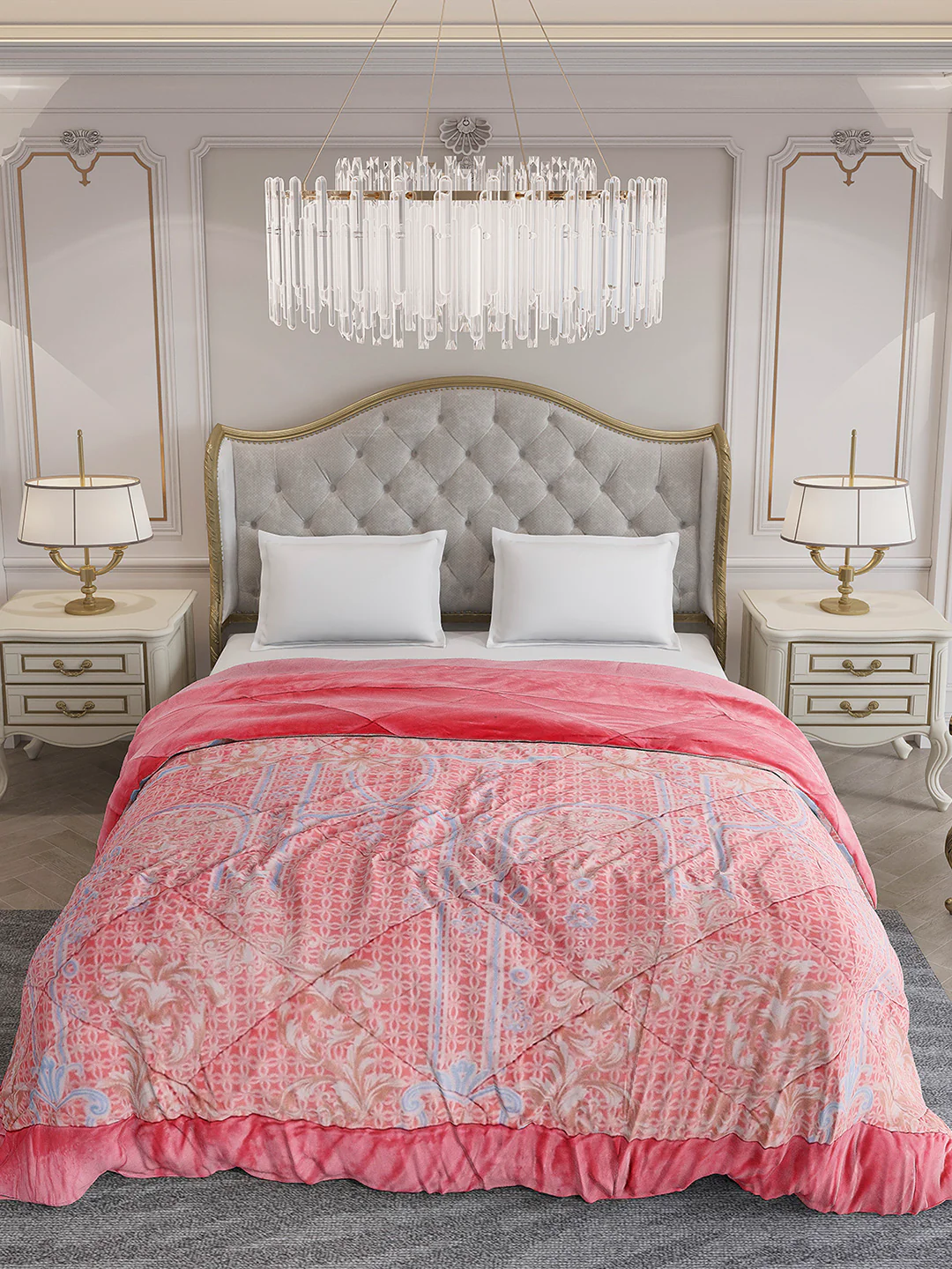 Printed Double Bed 1026 GSM Comforter for Winter - (Alia) - Image 3