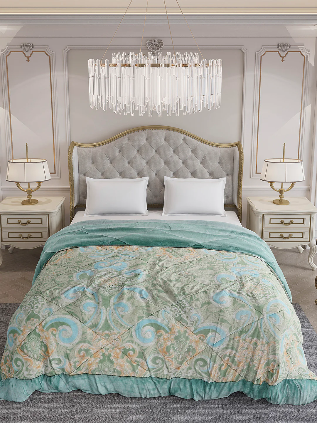 Printed Double Bed 1026 GSM Comforter for Winter - (Alia) - Image 3