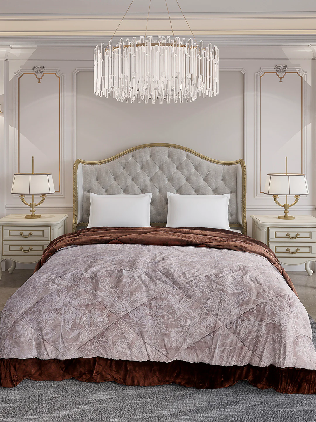 Printed Double Bed 1026 GSM Comforter for Winter - (Alia) - Image 2