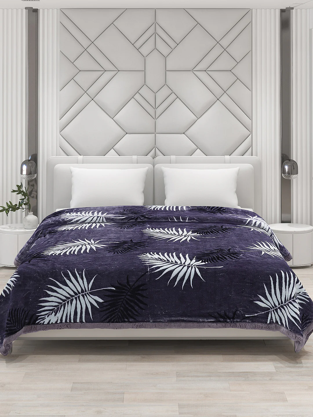 Printed Double Bed 1041 GSM Blanket Apricot 2 Ply (Weight 5.5 kg) - Image 2